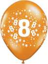 Number 8 Party Balloons